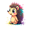 Rainbow spine hedgehog