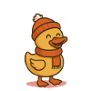 Canard mignon Vacances d’hiver Noël Fun