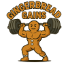 Gingerbread Gains Funny Christmas Design