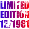 44th Birthday Limited Edition 12/1981