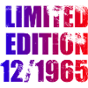 60th Birthday Limited Edition 12/1965
