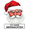 I Hate Christmas Santa Saying