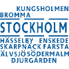 Stockholm's districts in graphic style