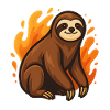 Flaming sloth