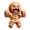 Gingerbread Biscuit Fitness Bodybuilding Christmas