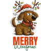 Merry Woofmas Dog Christmas Motif