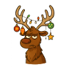 Reindeer Christmas Rudolf
