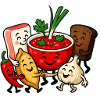 Bunter Borsch Freundschaft