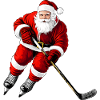 Weihnachten Eishockeyspieler