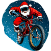 Downhiller Weihnachtsmann