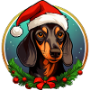 Christmas Dachshund