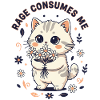 La rage me consume Fleur de chat Chaton mignon
