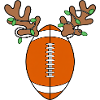 Geweih Football Weihnachtsdesign