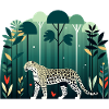 Leopard im Dschungel