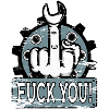 Mittelfinger Stinkerfinger Mechaniker Fuck You
