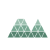 "Hiker" - Geometric Mountain Design