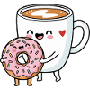 Funny Coffee Cartoon Art