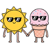 Happy Summer Sun Cartoon