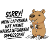 Pardon! Capybara a mangé mes devoirs