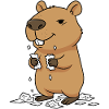 Capybara eats homework