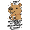 Pardon! Capybara a mangé mes devoirs