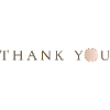 Message JUST THANK YOU as gratitude