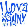 I Love Sphynx Cats Graffiti 