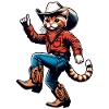 Cat Cowboy Western Flair