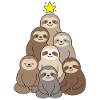 Cute Sloth Christmas Tree Christmas cutest
