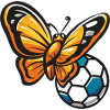 Butterfly meets football