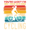 Glücklicher Radfahrer Retro Motiv