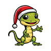 Lézard Gecko de Noël