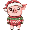 Pig Christmas Xmas
