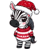 Zebra Christmas Xmas