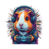 Rainbow Gamer Guinea Pig