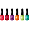 Färgglatt nagellack med typografimotivet "Nails"