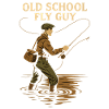 Old School Fly Guy Fishing Retro