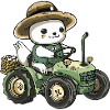 Seal Animal Tractor Farmer