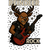 Reindeer Rock Guitar Punk Christmas Design