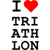 I Love Triathlon - Iconic Heart Design