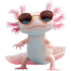Axolotl with sunglasses
