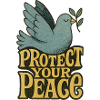 Protect Your Peace Dove Retro Print