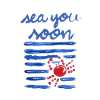 Sea You Soon Ocean Blue