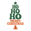 Hohoho Hippie 70s Retro Christmas