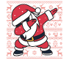 Weihnachts-Hässlicher Pullover Dab Santa's Weihnachtsgeschenk