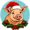 Pigs Christmas