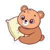 Little Bear Cuddle and Pillow