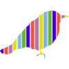 Oiseau aux couleurs vives