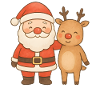 Weihnachts-Rentier-Weihnachtsfest