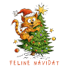 Feline Navidad Christmas Cat